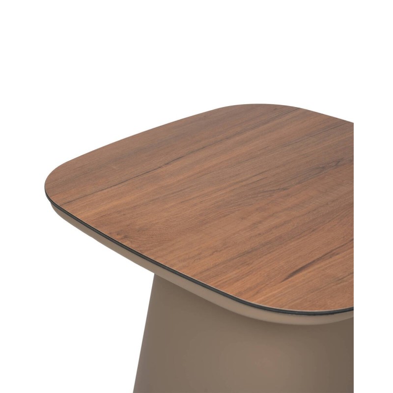 Mesa auxiliar de terraza roma de aluminio 55x52 cm