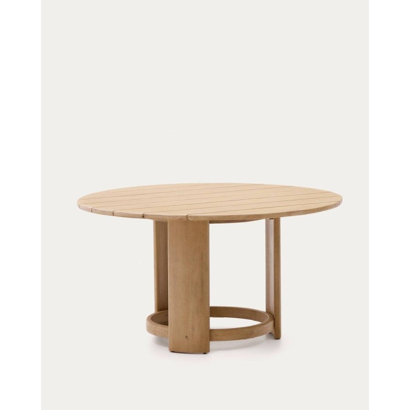 Mesa redonda xoriguer de madera de eucalipto 140cm