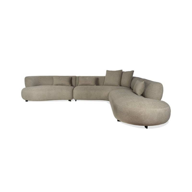 Sofá modular esquinero curvo Oslo en L chaiselongue derecho