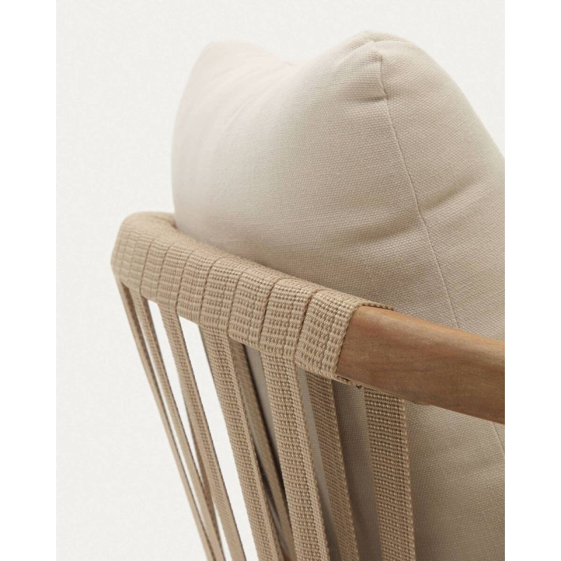 SILLA MALARET DE MADERA DE EUCALIPTO 58x65x75cm