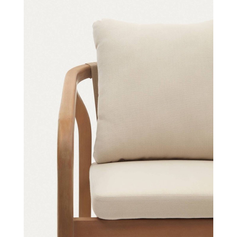 SILLA MALARET DE MADERA DE EUCALIPTO 58x65x75cm