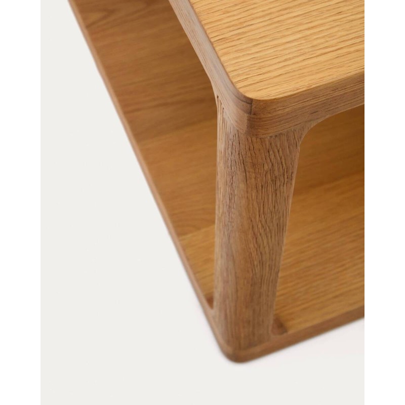Mesa de centro maymai de madera de roble 140x65x42cm
