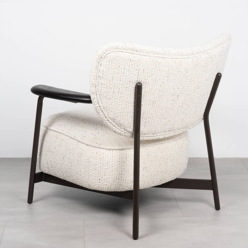 Sillón Otranto Tapizado en Bouclé Blanco