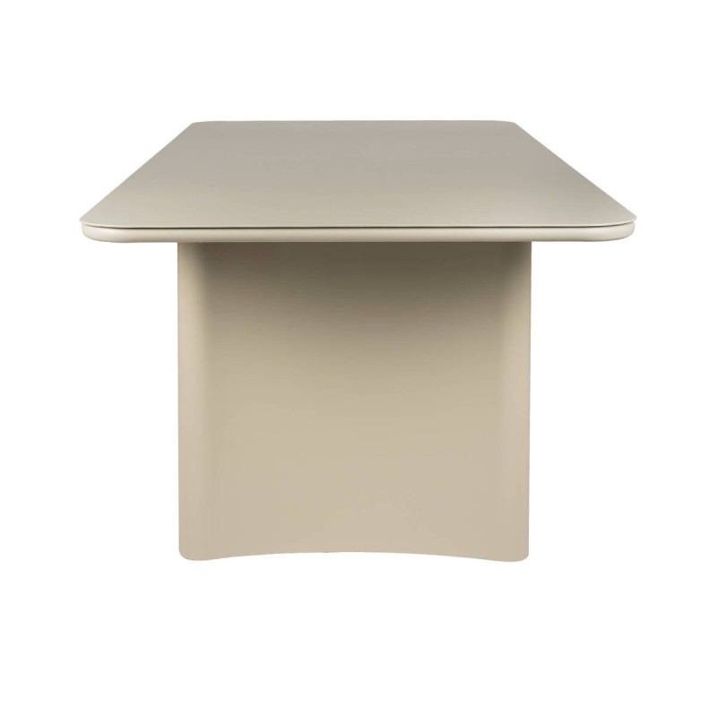 Mesa de comedor exterior Cordelia con estructura de aluminio gris seda 220x100x76cm
