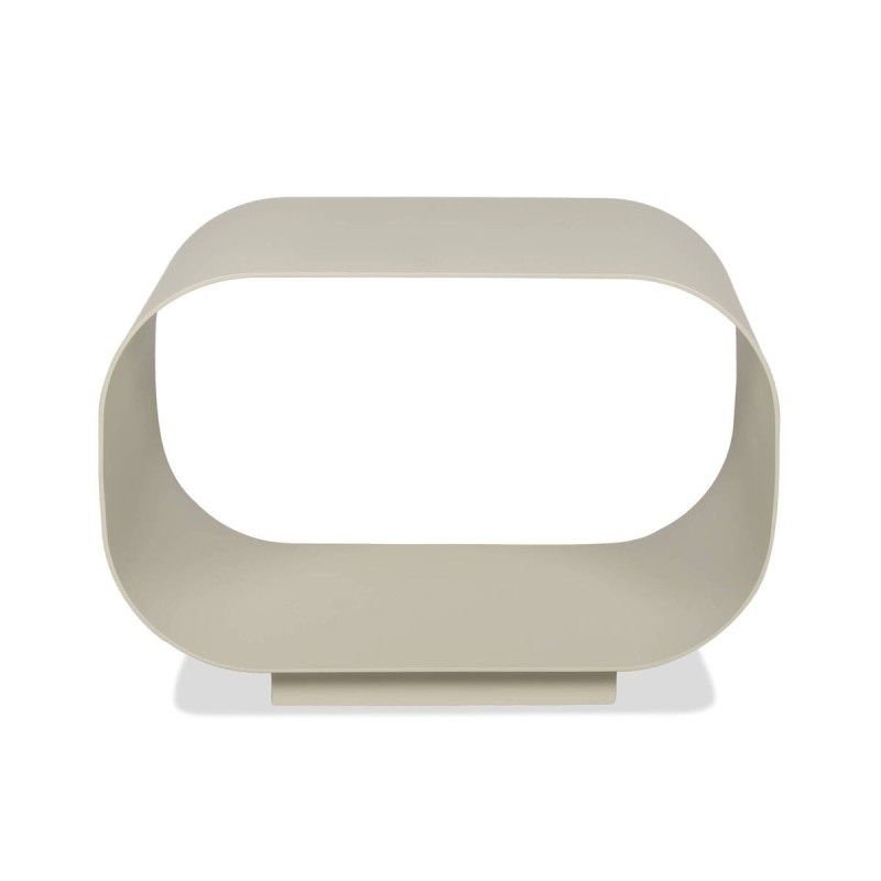 Mesa de centro Loop de exterior de aluminio gris seda 53x30x38cm