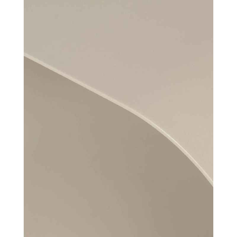 Mesa de centro Loop de exterior de aluminio gris seda 53x30x38cm