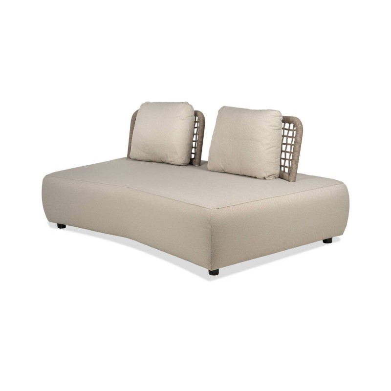 Sofá Orin Chaiselongue de exterior con respaldo de cuerda