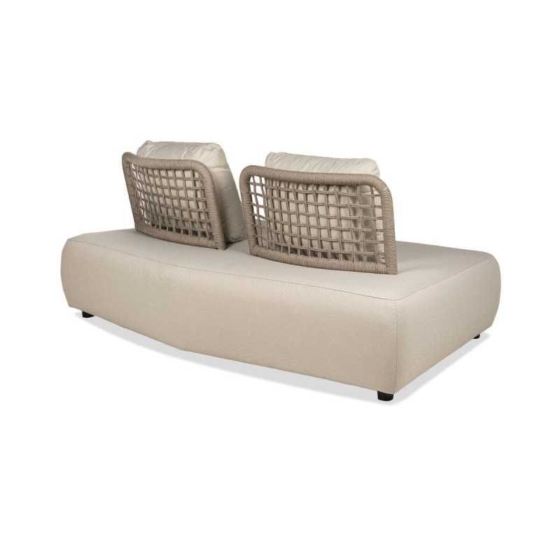 Sofá Orin Chaiselongue de exterior con respaldo de cuerda