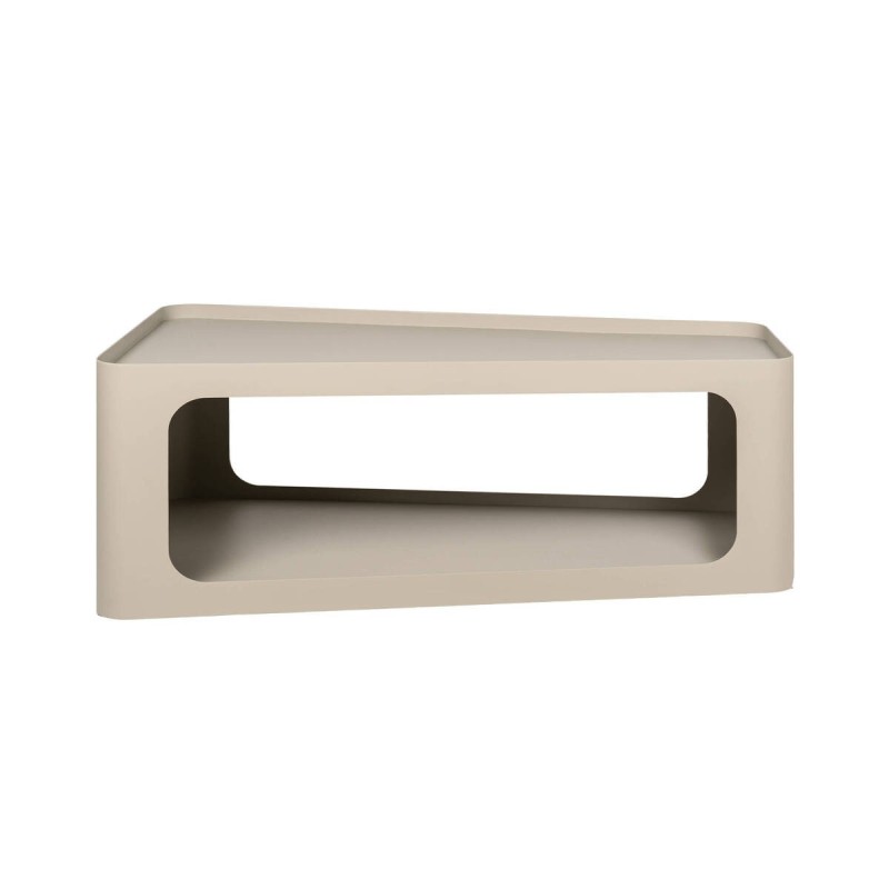 Mesa de centro Orin modular de aluminio en acabado gris seda 100x55x37cm