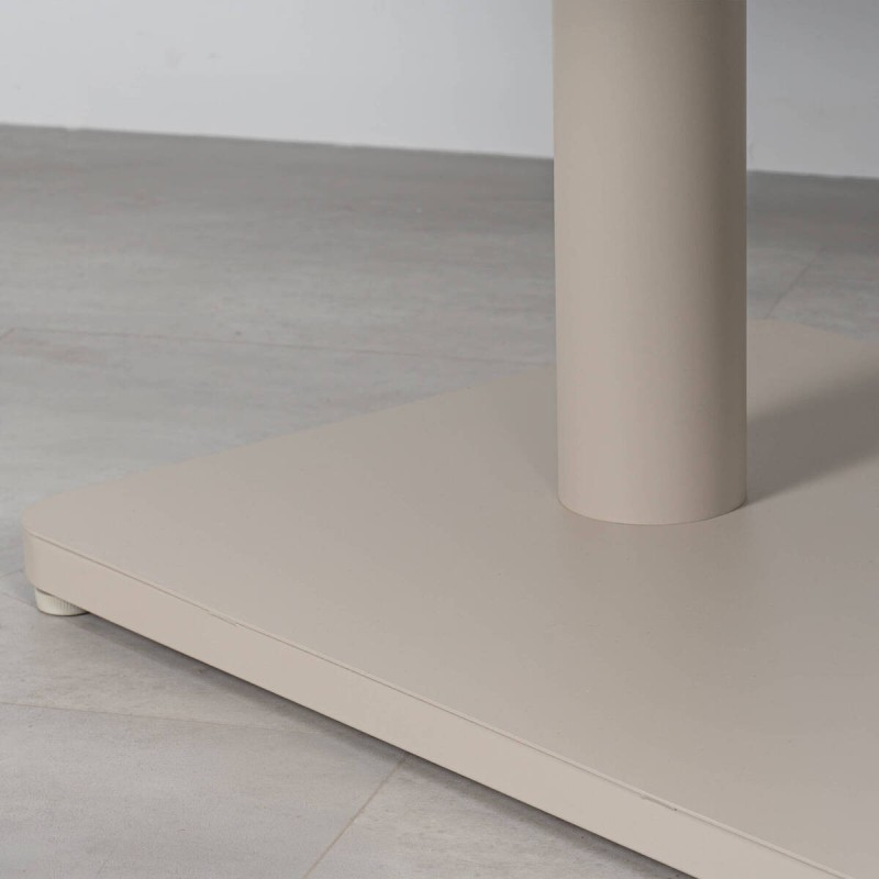 Mesa de Comedor Exterior Ithaka Extensible con Tablero de Piedra y Altura Regulable 140cm