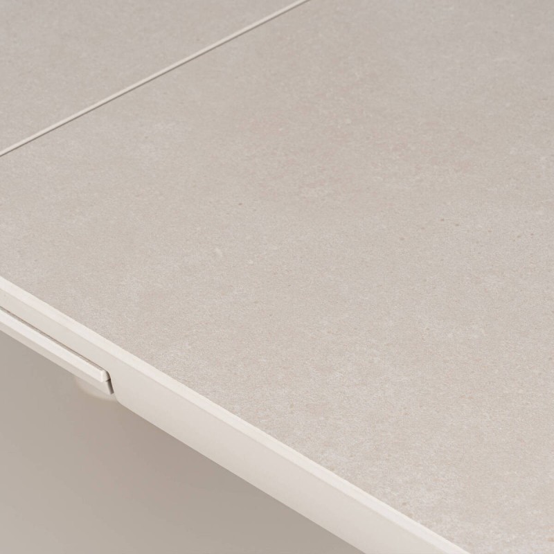 Mesa de Comedor Exterior Ithaka Extensible con Tablero de Piedra y Altura Regulable 140cm
