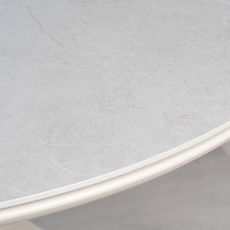 Mesa de Comedor Exterior Bari Redonda con Tablero de Piedra 120cm