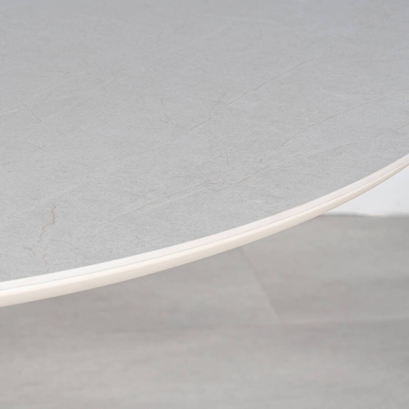 Mesa de Comedor Exterior Ragusa Redonda con Tablero de Piedra 158cm