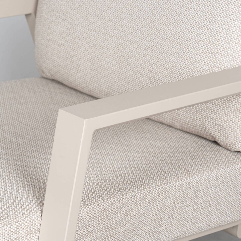 Sillón de Exterior Tivat Reclinable con Estructura de Aluminio Champán