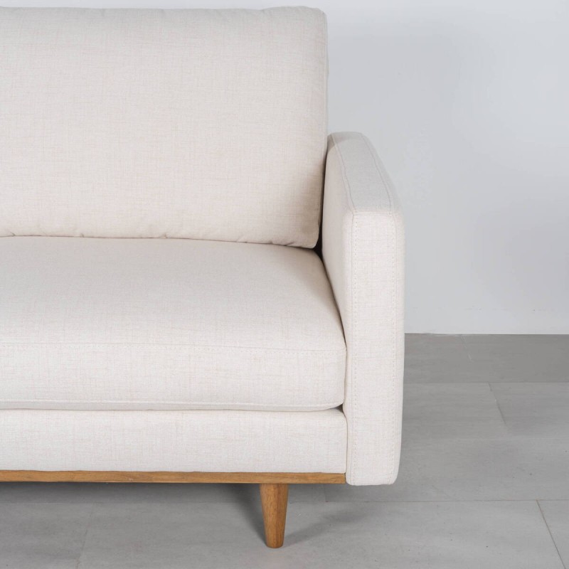 Sofá Zante Chaise Longue Izquierdo Tapizado en Tejido Crema 260 cm