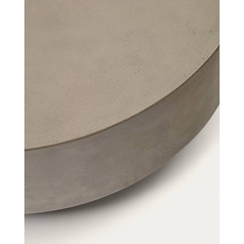 Mesa de centro redonda garbet de cemento 80x30cm