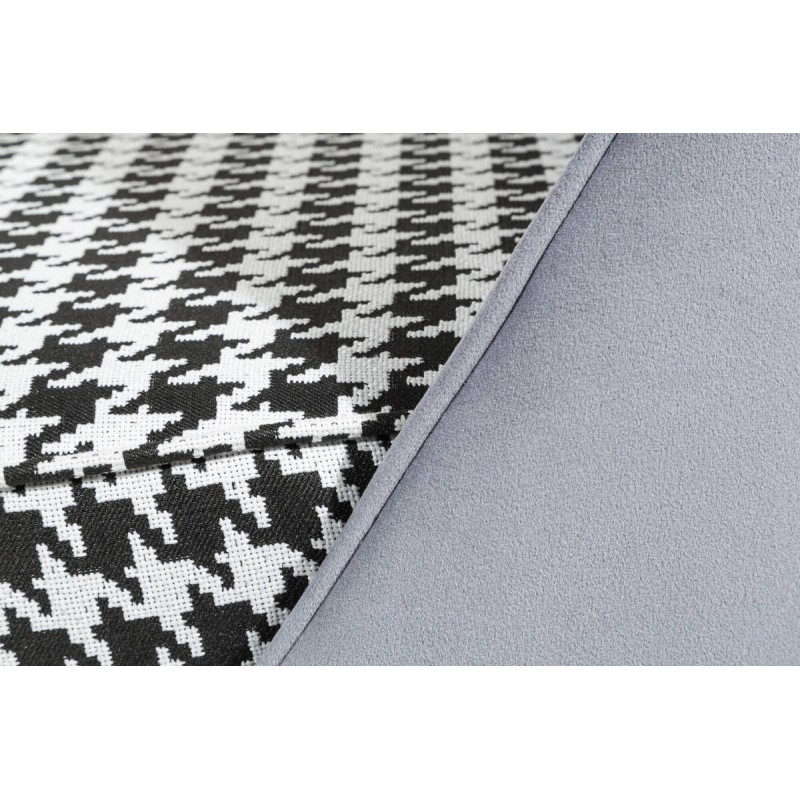 Silla asiento pata de gallo y respaldo azul 56x50x81cm