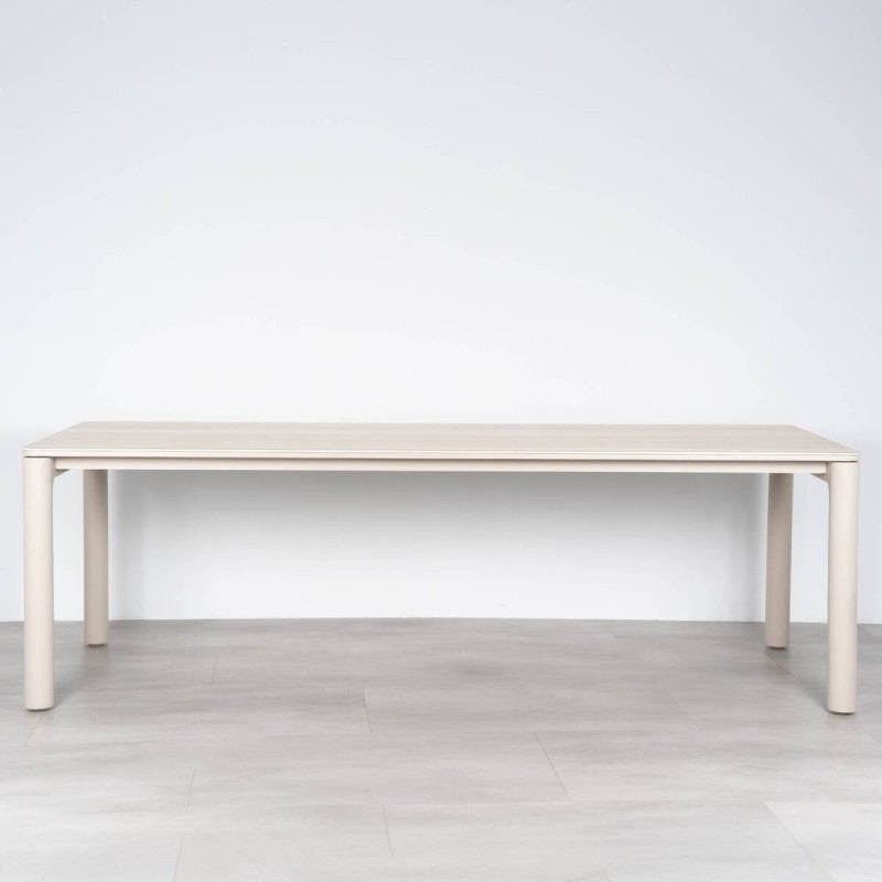 Mesa de Comedor de Exterior Tolo Rectangular Cerámica Beige Arena 240 cm