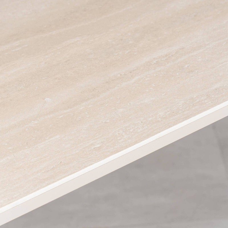 Mesa de Comedor de Exterior Tolo Rectangular Cerámica Beige Arena 240 cm