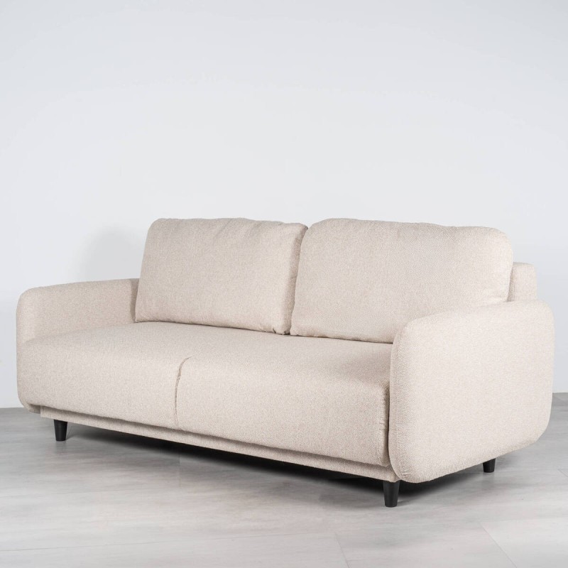 Sofá Cama Orinoco Tapizado en Beige 3 Plazas 210 cm