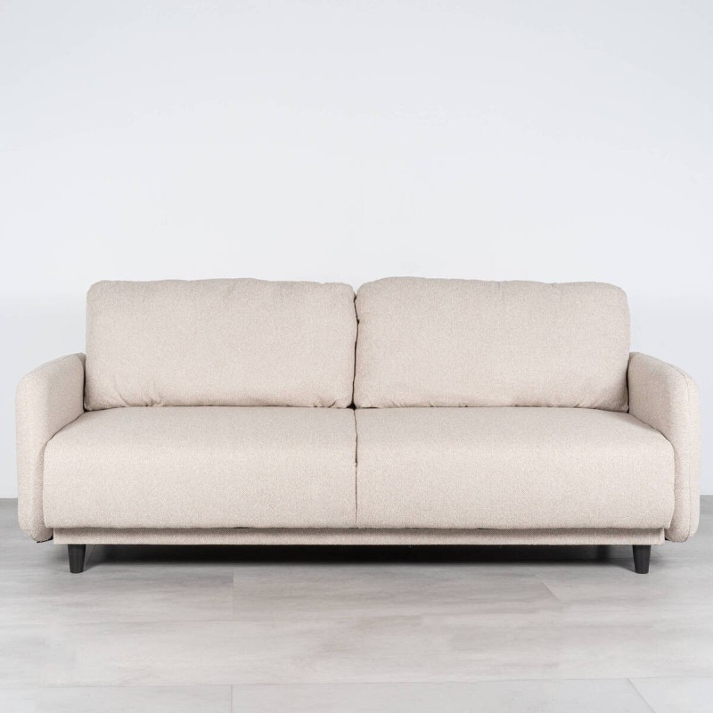Sofá Cama Orinoco Tapizado en Beige 3 Plazas 210 cm