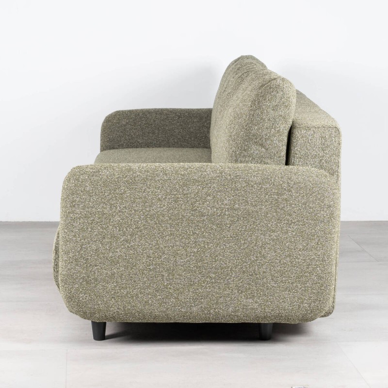 Sofá Cama Orinoco Tapizado en Verde Oliva 3 Plazas 210 cm