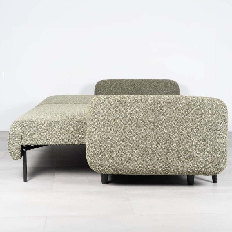 Sofá Cama Orinoco Tapizado en Verde Oliva 3 Plazas 210 cm