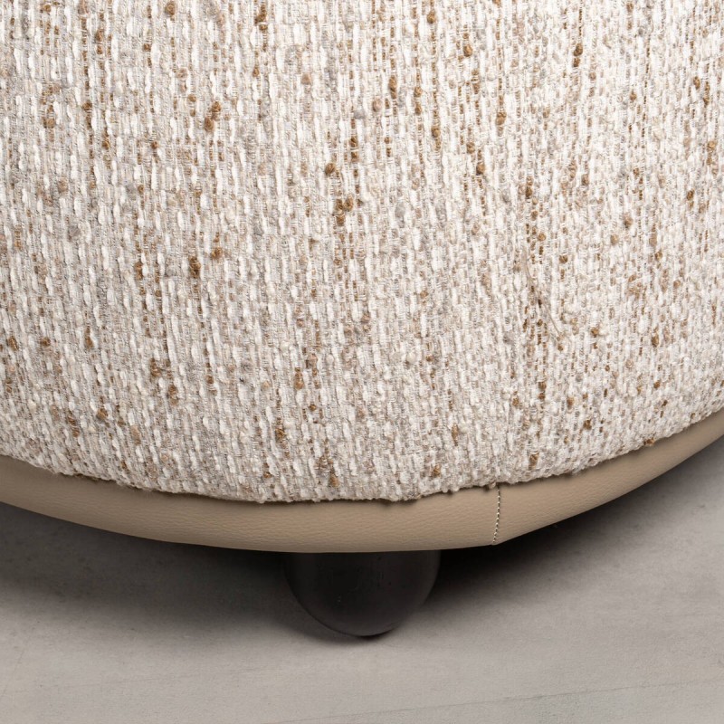 Sofá modular Cairo 4 plazas en tejido beige estampado
