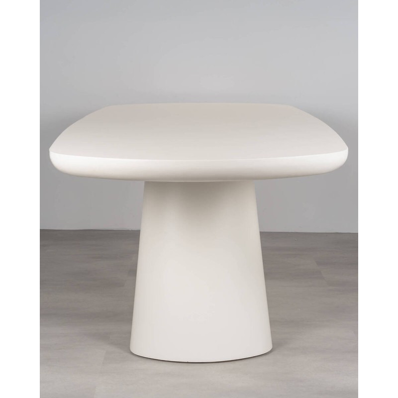 Mesa de comedor Brandy en MDF acabado crema 220cm