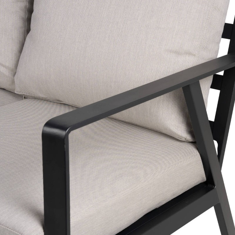 SOFÁ SAMOS DE ALUMINIO GRIS ANTRACITA 191x83x85cm