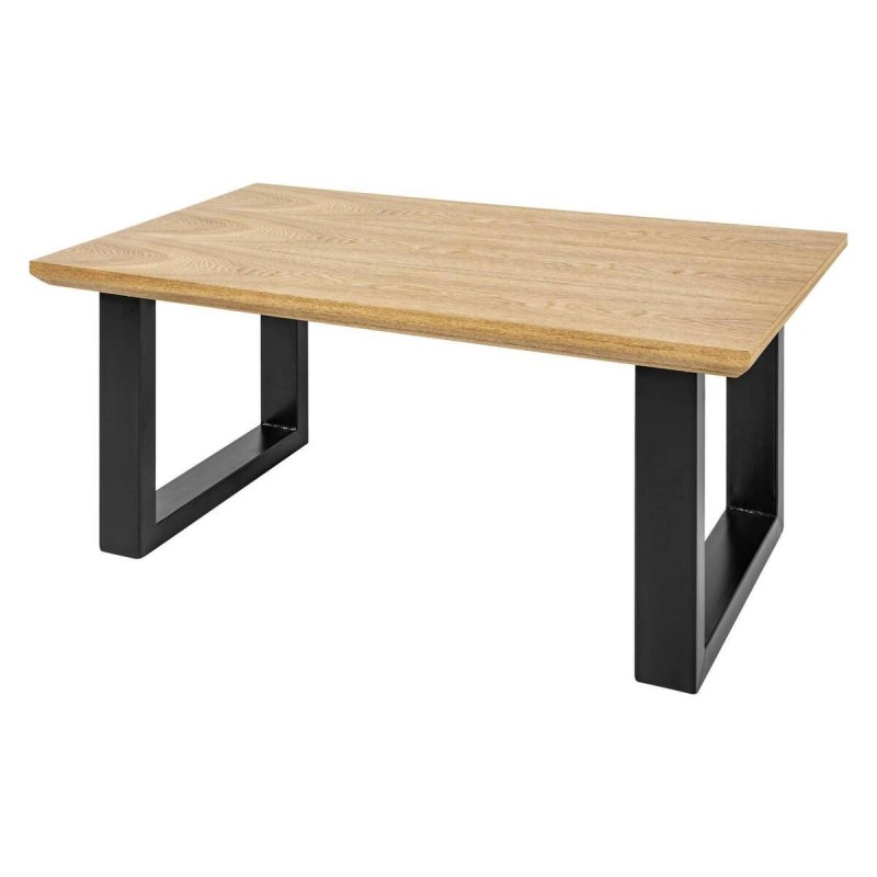 Mesa de centro mdf/patas metálicas negras 110x60x45cm