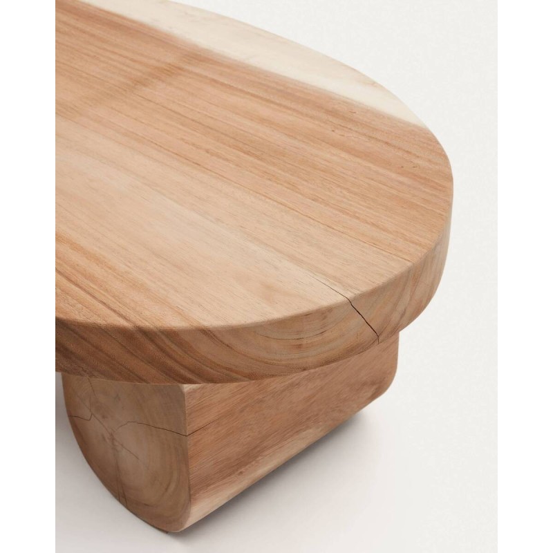 Mesa de centro mosi de madera de mungur 90x60cm
