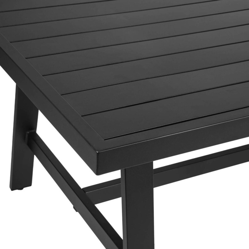 Mesa de centro de aluminio gris antracita 150x87x68cm