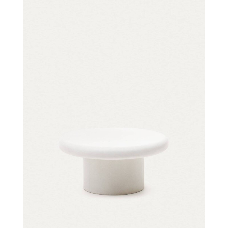 MESA DE CENTRO ADDAIA DE CEMENTO BLANCO 90cm
