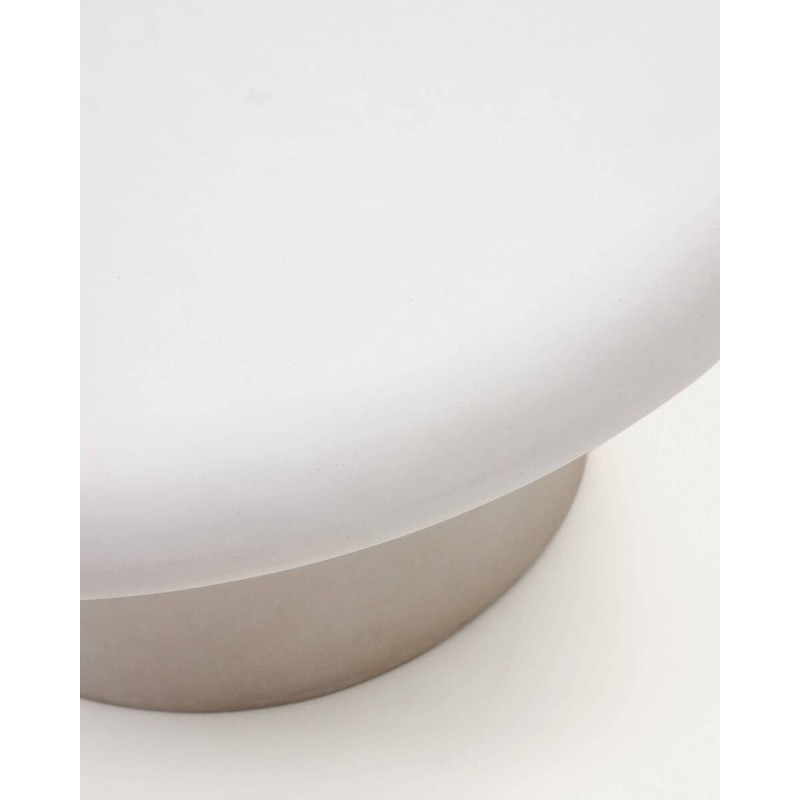 MESA DE CENTRO ADDAIA DE CEMENTO BLANCO 90cm