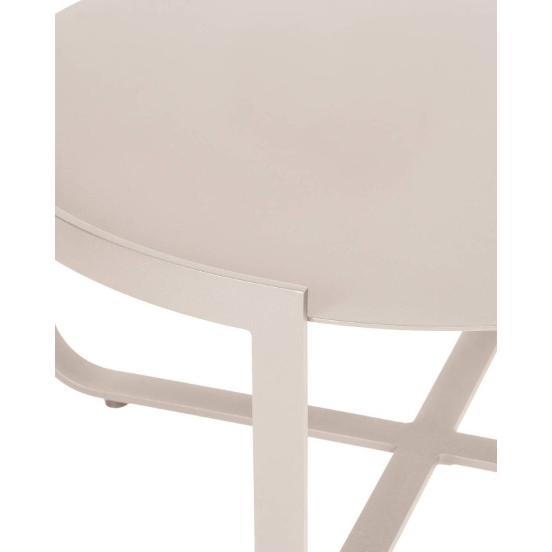 Vera outdoor coffee table in mocca aluminum, 80x78x40cm