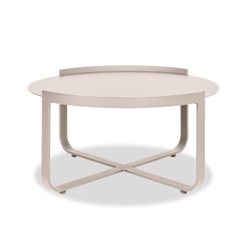 Vera outdoor coffee table in mocca aluminum, 80x78x40cm
