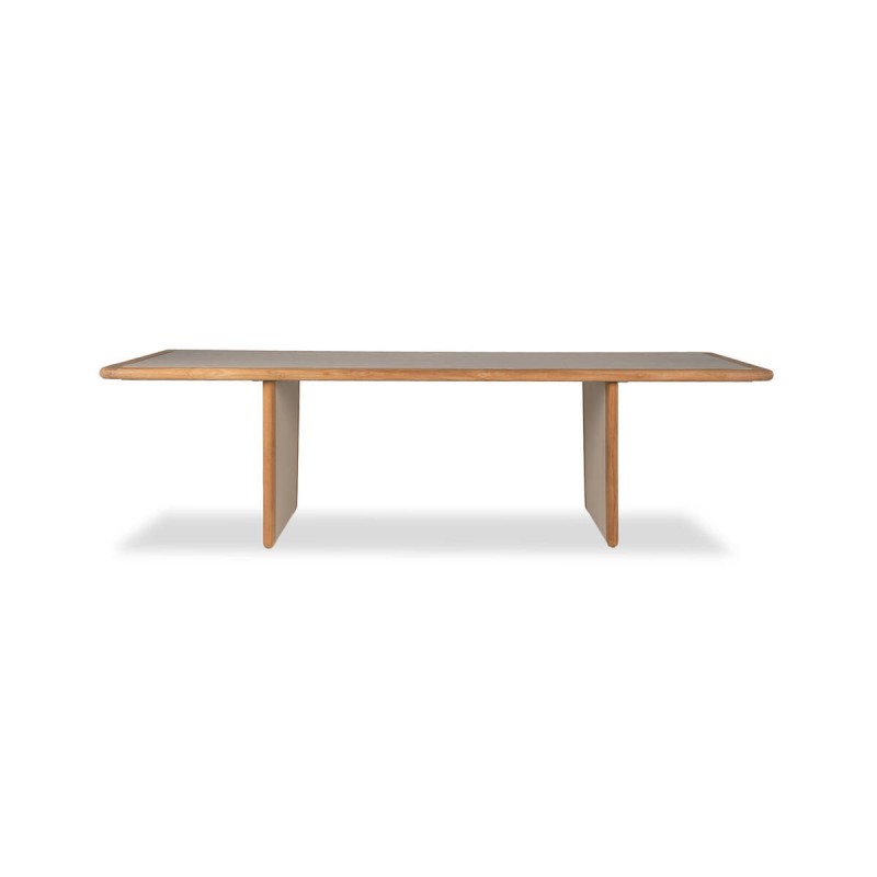 Mesa de comedor haven de exterior de cerámica y teca 273x100x75cm