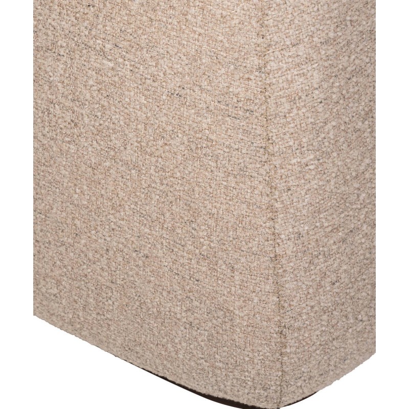 Arden side table in walnut, MDF and chenille base, 48x52cm