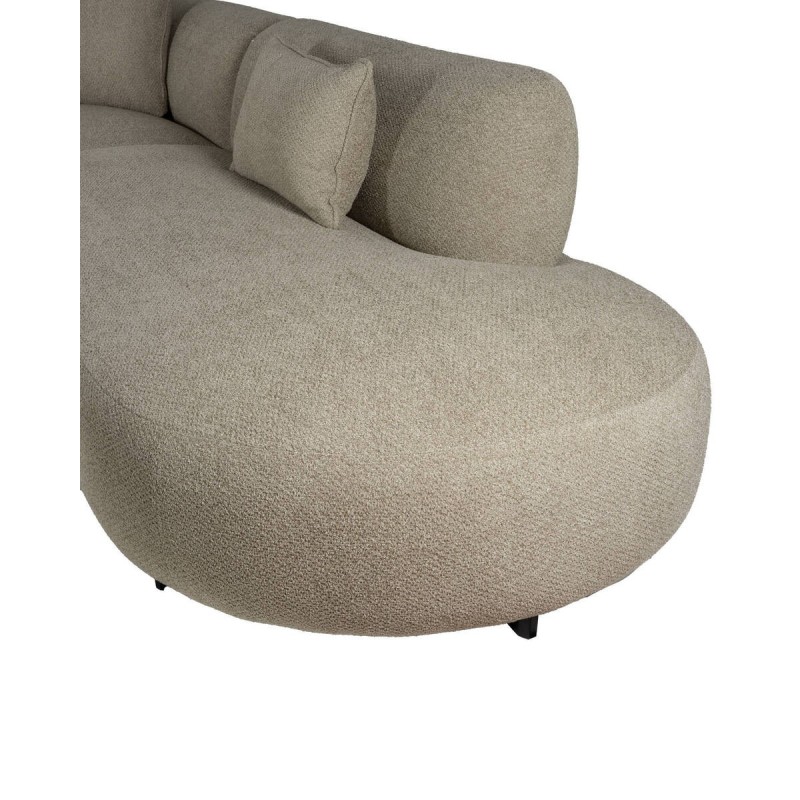Oslo curved corner modular sofa in L shape with right chaise longue
