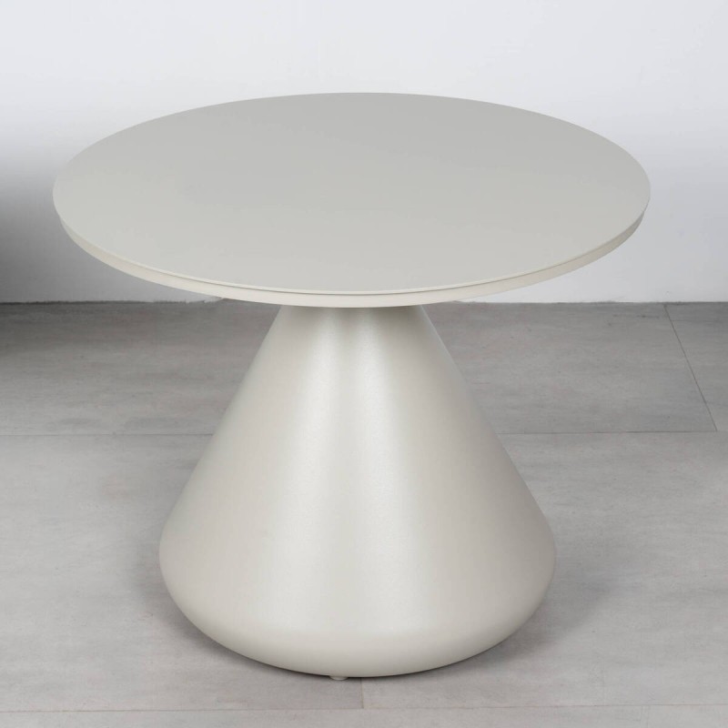 Saita Side Table, Aluminum, Silk Grey, Round, 60 cm