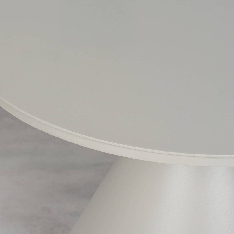Saita Side Table, Aluminum, Silk Grey, Round, 60 cm