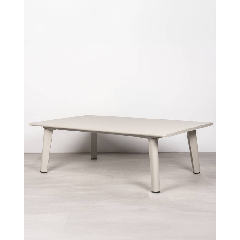 Tina aluminum coffee table 120 x 70 cm