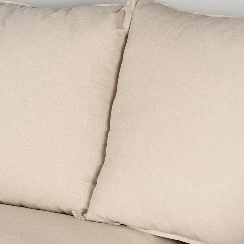 Avola Sofa with Left Chaise Longue 290 cm – Linen and Cotton Beige