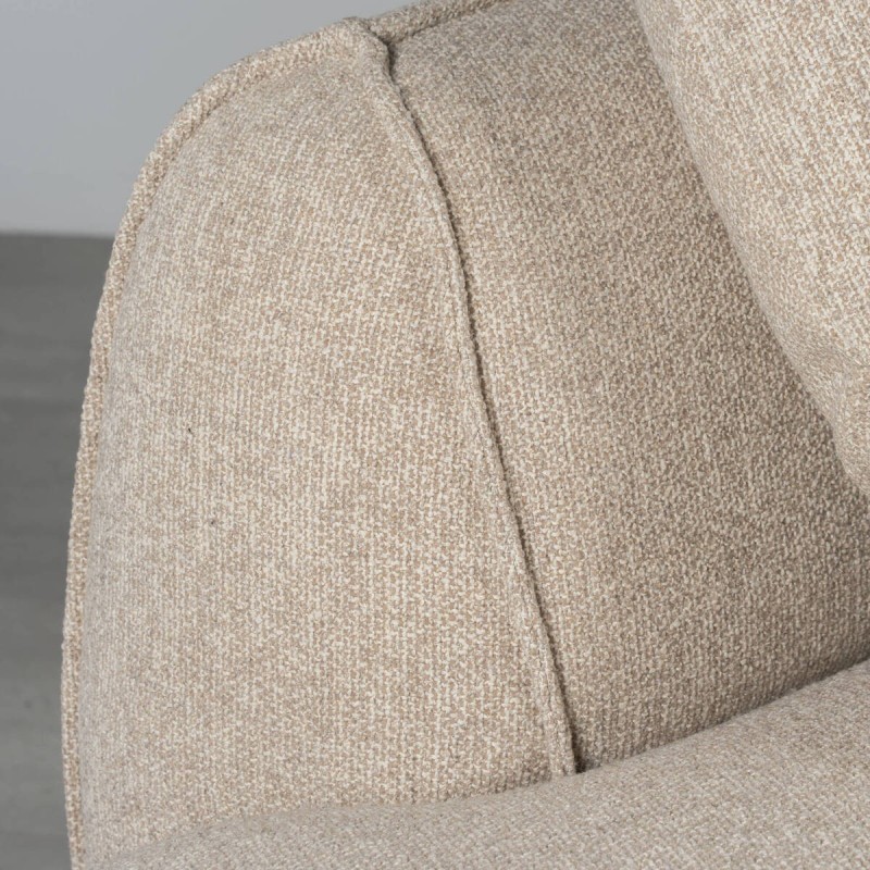 Aura curved modular sofa, beige, left chaise longue, 305 cm