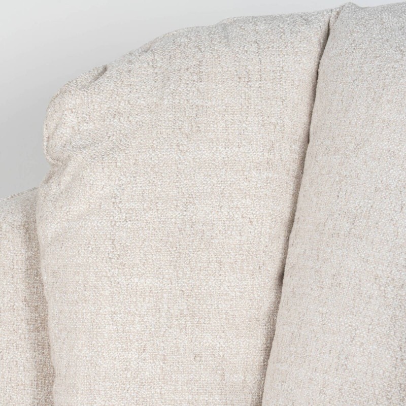 Ceres light grey armchair with wooden legs