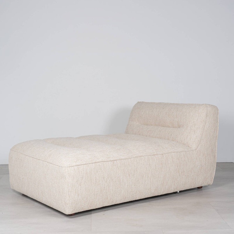 Sofá Delos con Chaise Longue Izquierdo Tapizado Beige 340cm
