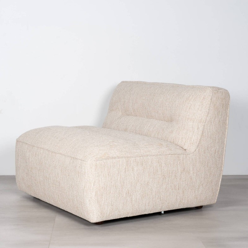 Sofá Delos con Chaise Longue Izquierdo Tapizado Beige 340cm