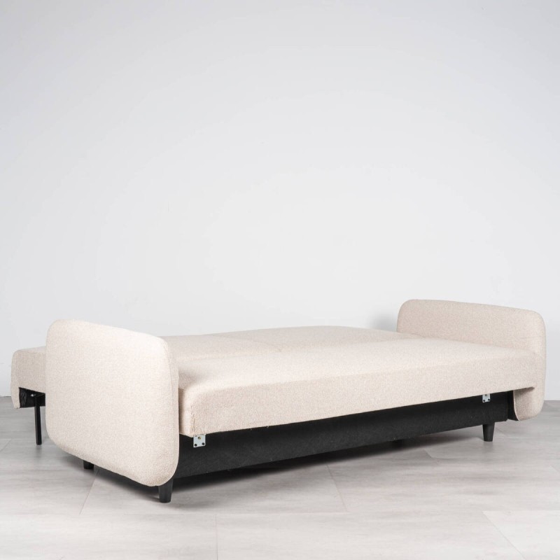 Orinoco Sofa Bed Upholstered in Beige 3 Seater 210 cm