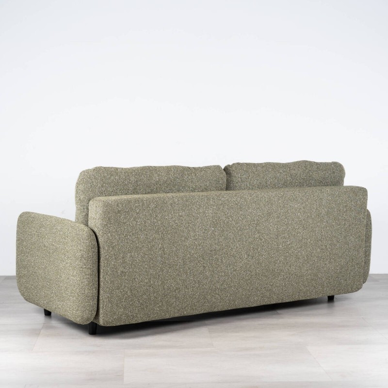 Orinoco Sofa Bed Upholstered in Olive Green 3 Seater 210 cm